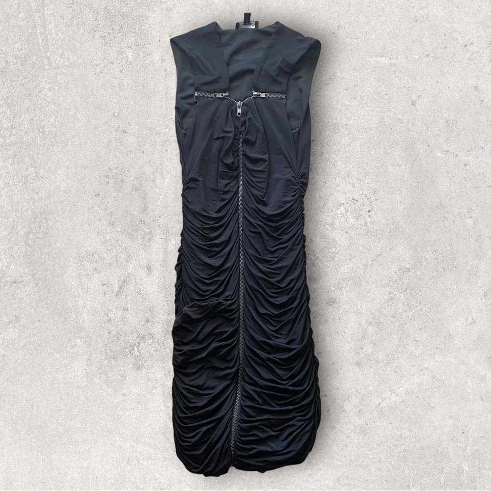 Bebe • Black Cocktail Dress with Zippers • XXS